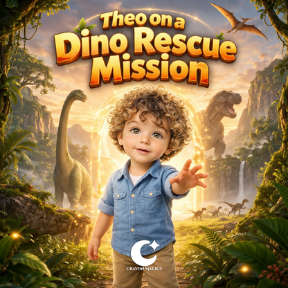 The Dino Rescue | Personalized Dinosaur Storybook
