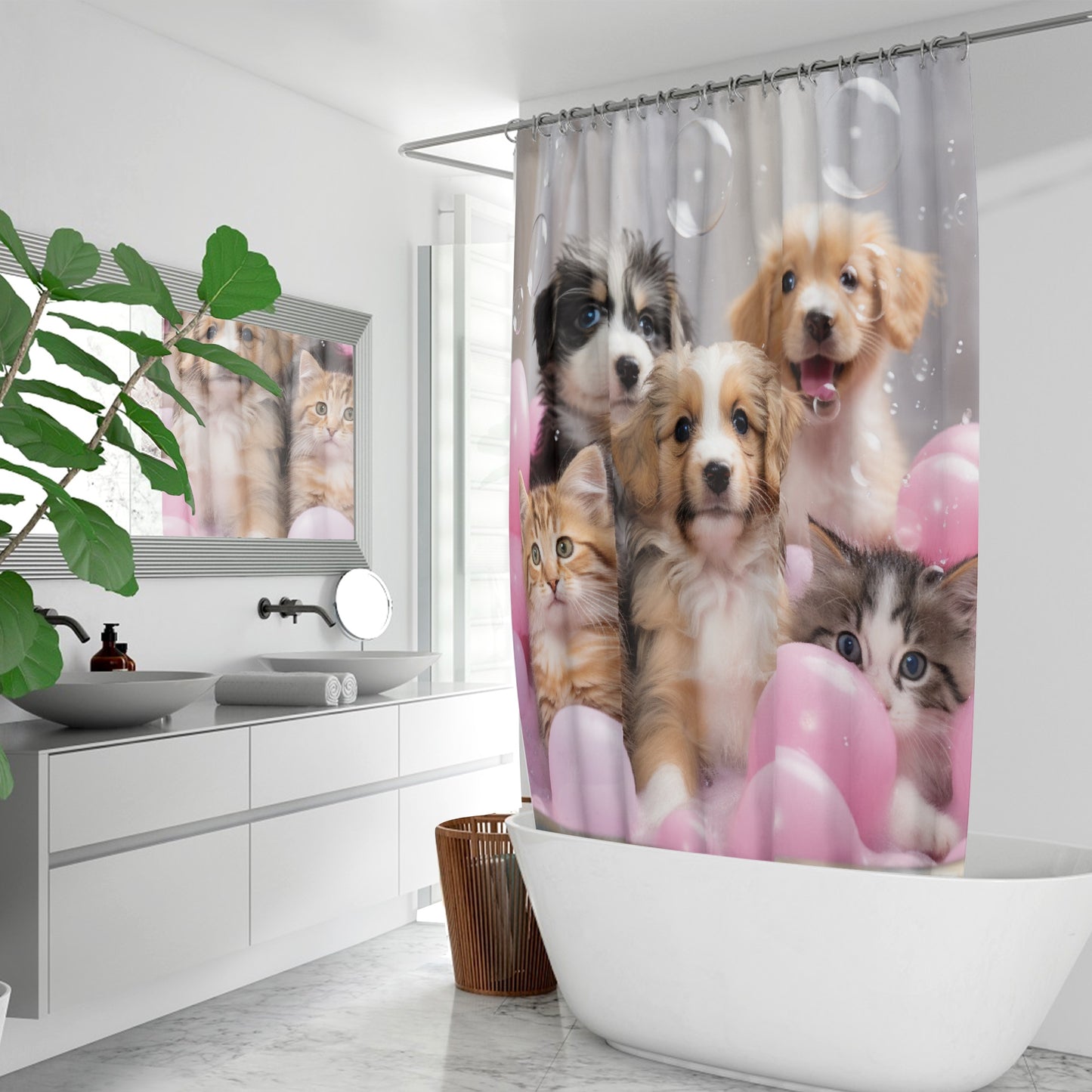 Bubble Paws - Shower Curtain