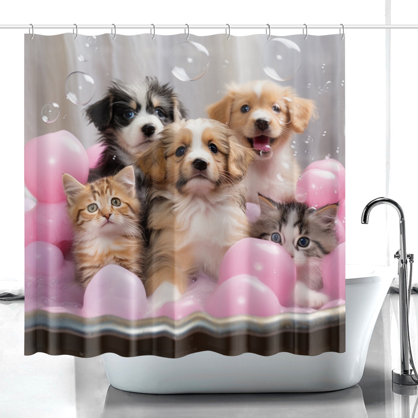 Bubble Paws - Shower Curtain