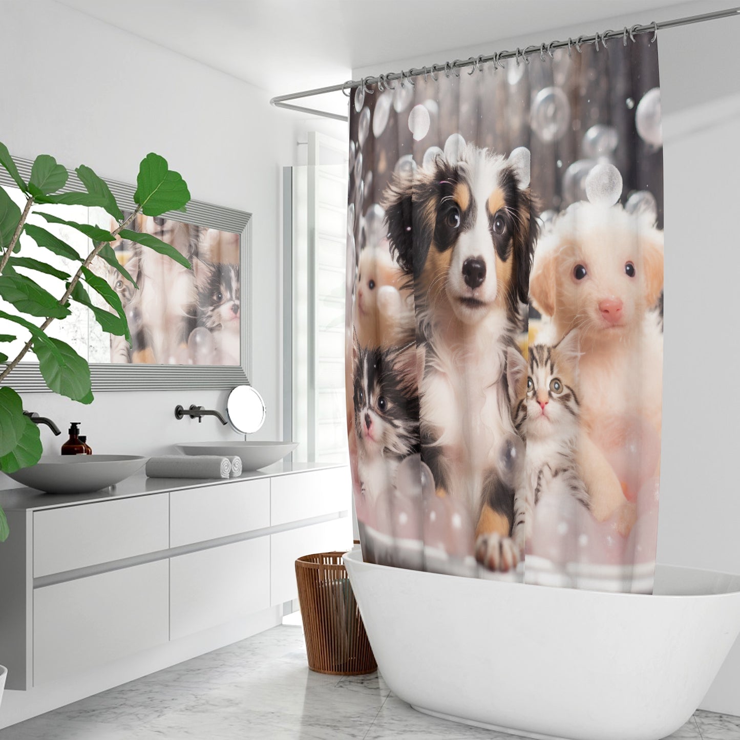 Bubble Paws - Shower Curtain