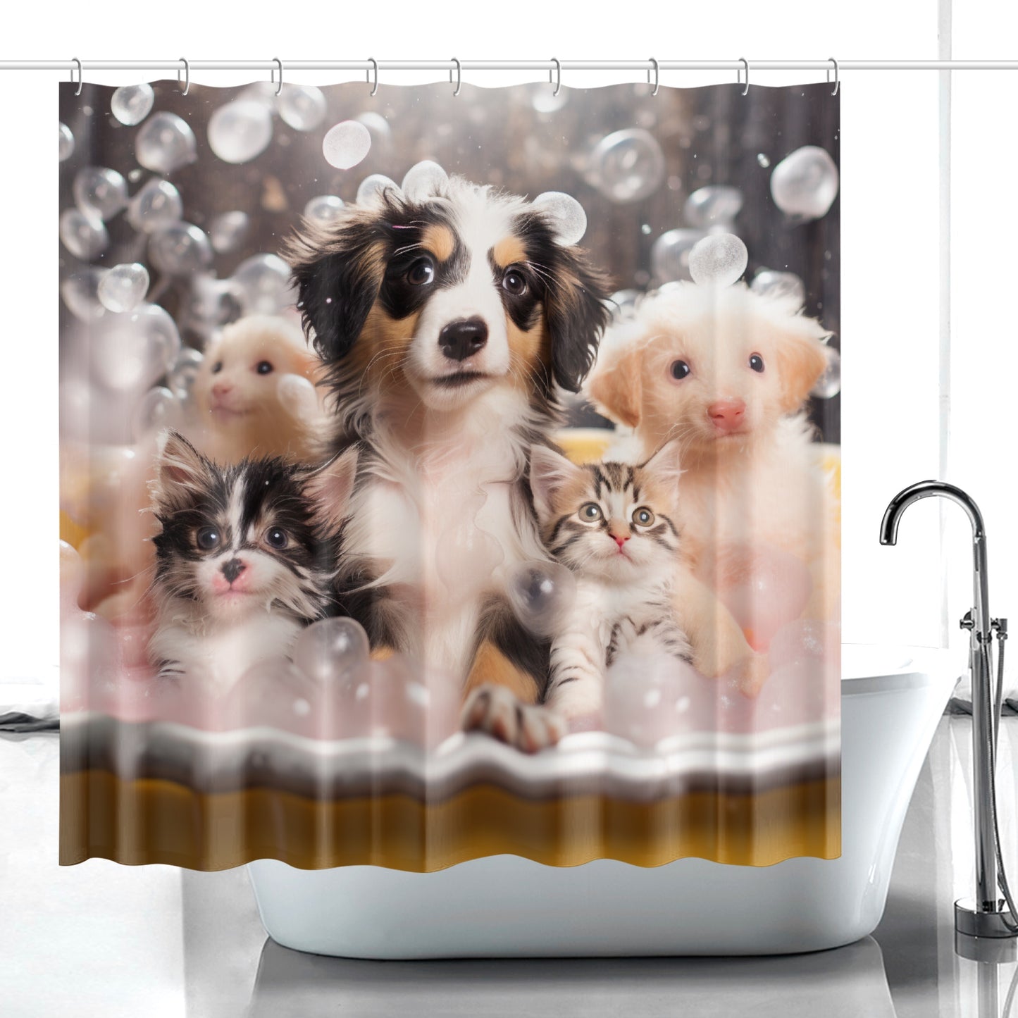 Bubble Paws - Shower Curtain