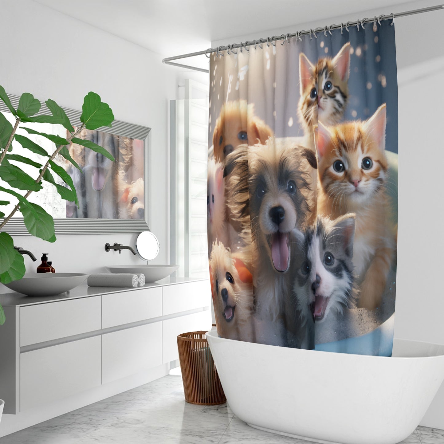Bubble Paws - Shower Curtain