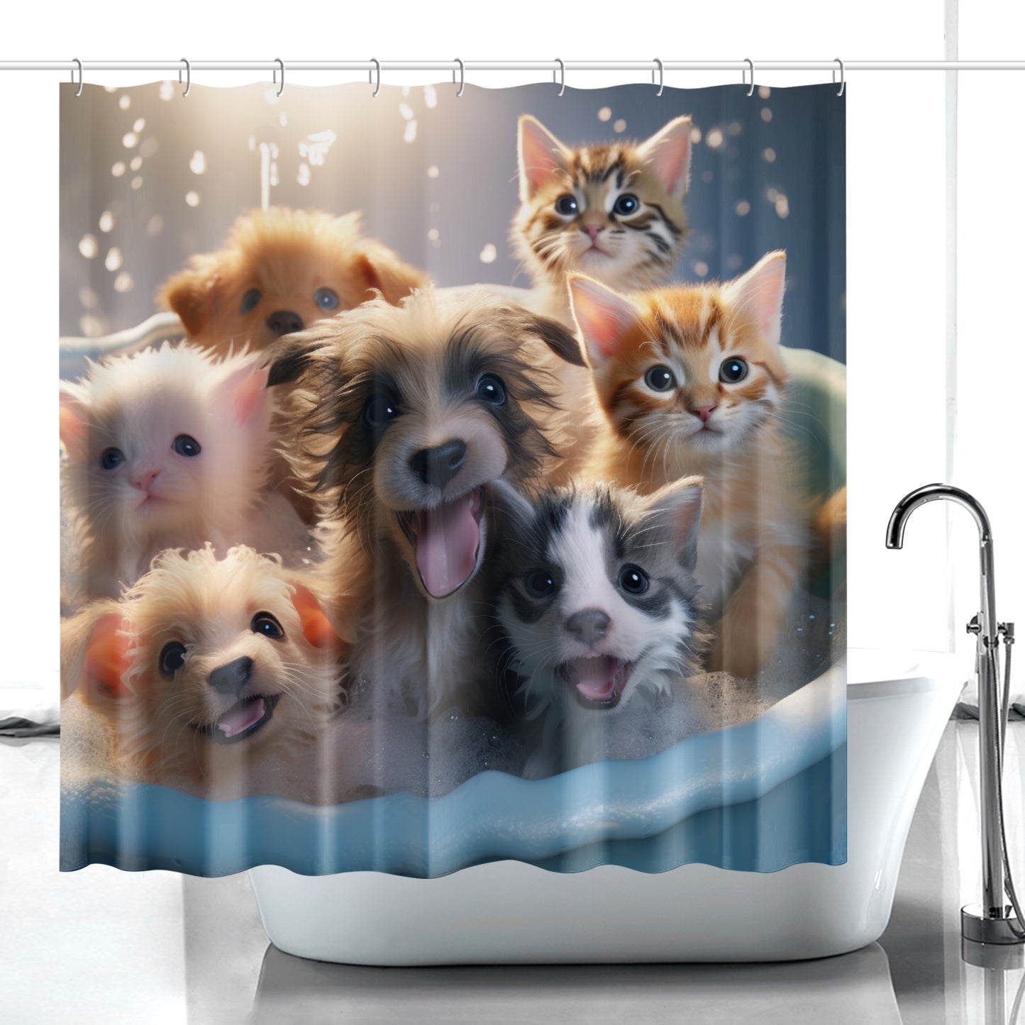 Bubble Paws - Shower Curtain