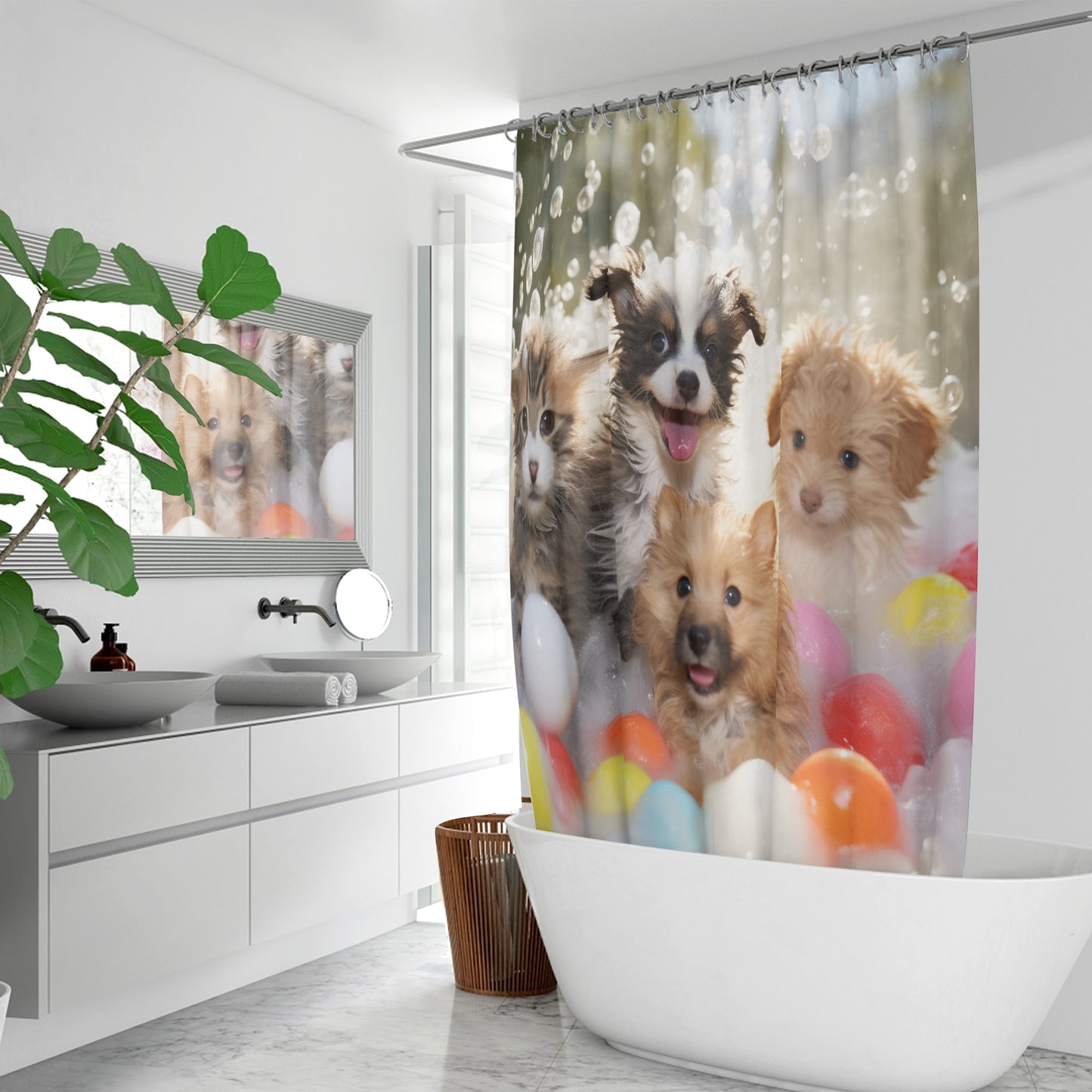 Bubble Paws - Shower Curtain