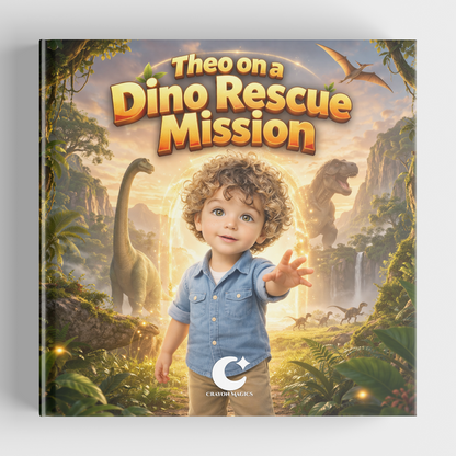 The Dino Rescue | Personalized Dinosaur Storybook