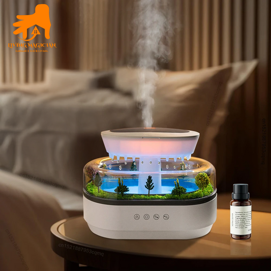LivingMagician™  Rain Cloud Night Humidifier