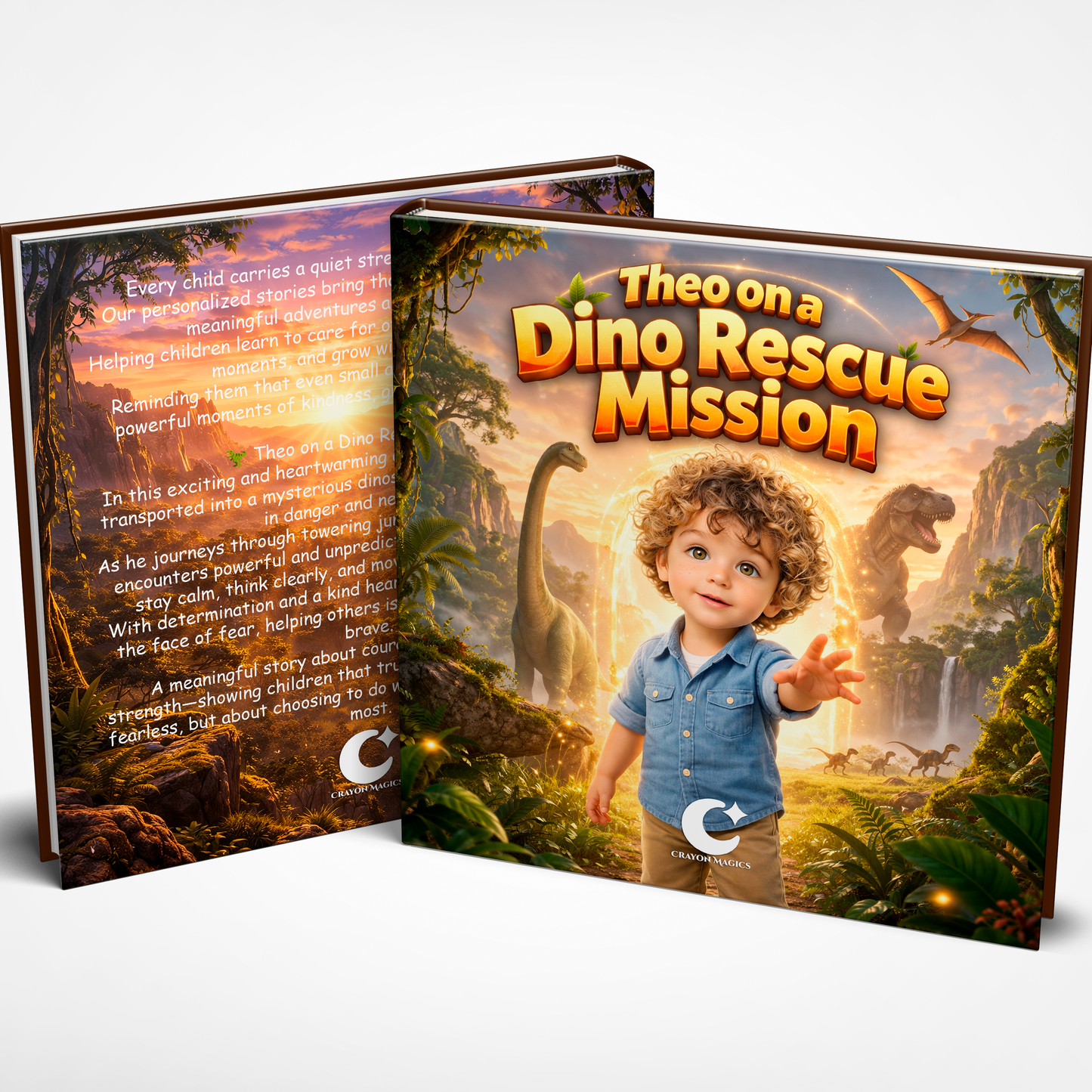 The Dino Rescue | Personalized Dinosaur Storybook