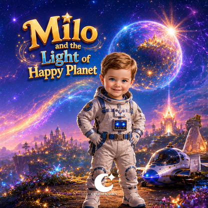 The Light of Happy Planet | Personalized Space Adventure Storybook