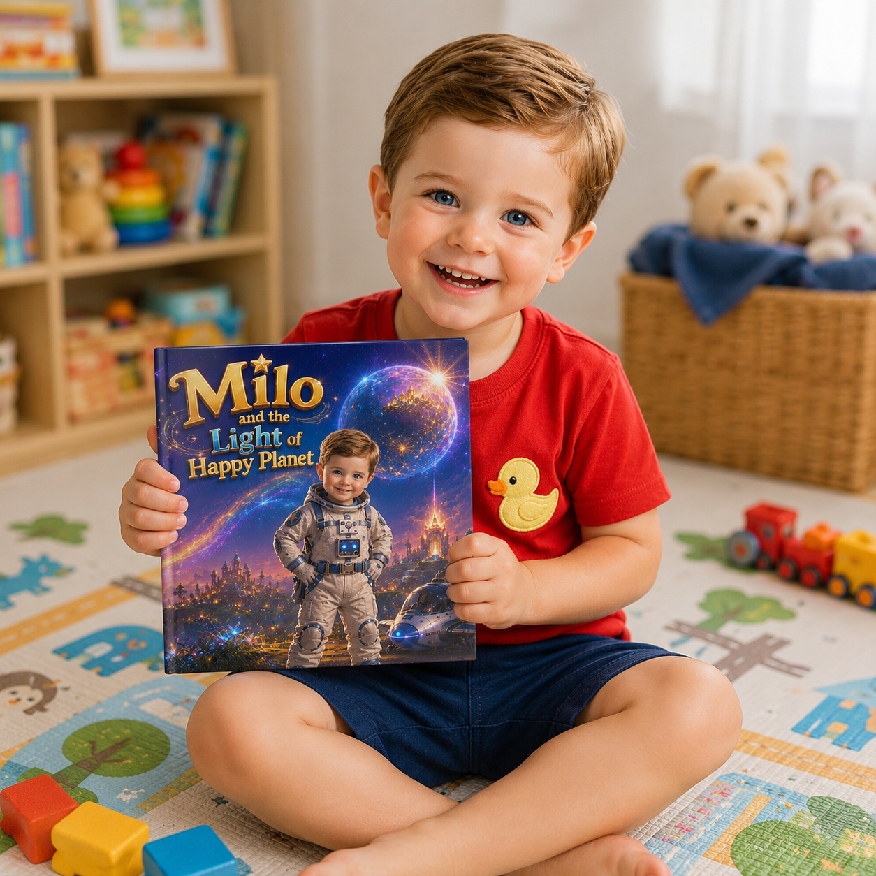 The Light of Happy Planet | Personalized Space Adventure Storybook