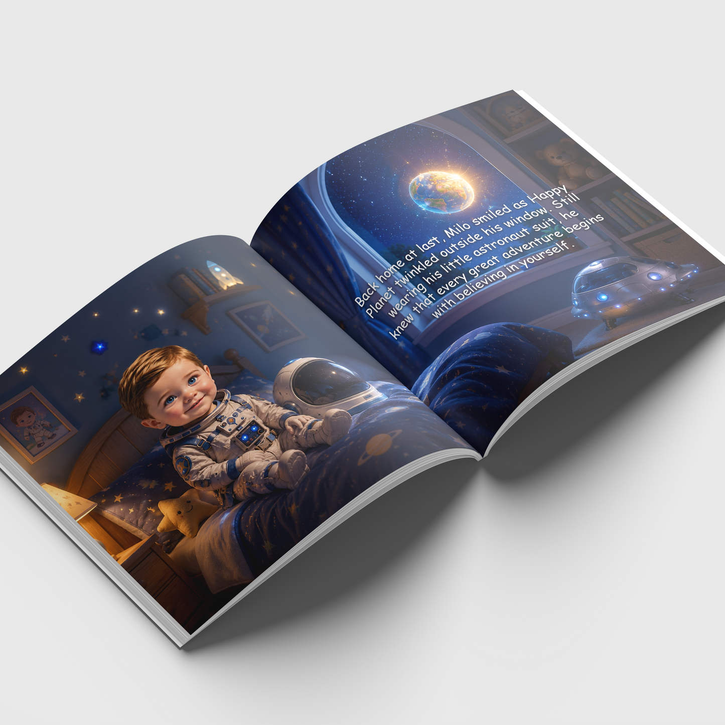 The Light of Happy Planet | Personalized Space Adventure Storybook