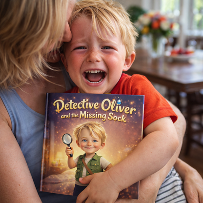 The Missing Sock | Personalized Detective Storybook