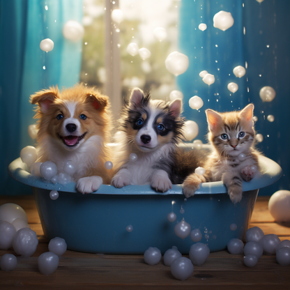 Bubble Paws - Shower Curtain