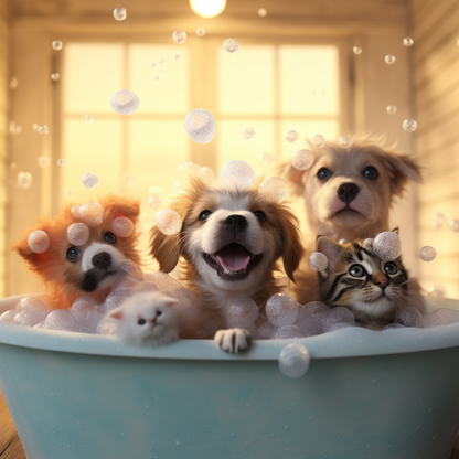 Bubble Paws - Shower Curtain