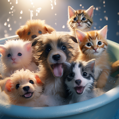 Bubble Paws - Shower Curtain